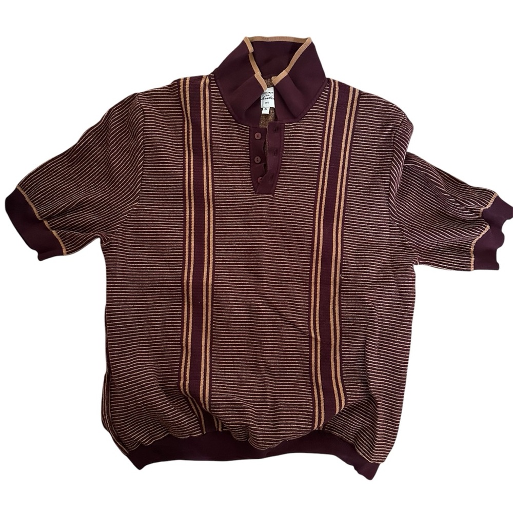 Vintage Max ‘n Chester Retro Knit Sweater Polo XL